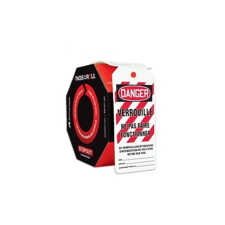 Accuform Danger, PF-Cardstock, 6-5/8 in Width, 3-5/8 in Height FRTAR426